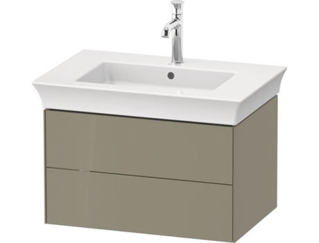 DURAVIT White Tulip, mueble de baño colgado en la pared, ancho 684 x fondo 458mm, con 2 cajones, con tecnología tip-on, WT43410