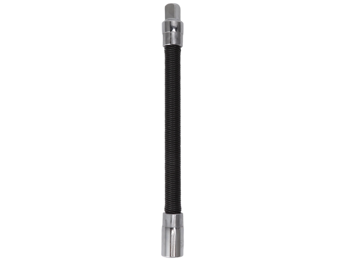 Varilla De Extensión Flexible Universal Para Llave De 1/2" Con Protección Anticaída, Acero Negro, Para Uso En Talleres/fábricas.