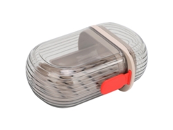 Jabonera De Viaje De Pet A Prueba De Fugas Con Tapa Y Bandeja De Drenaje Para Viajes, Camping, Gimnasio, Color Negro Transparente.