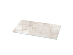 Tablero de mesa rectangular Espelharte (125 x 50 cm - Textura de mármol - Crema)