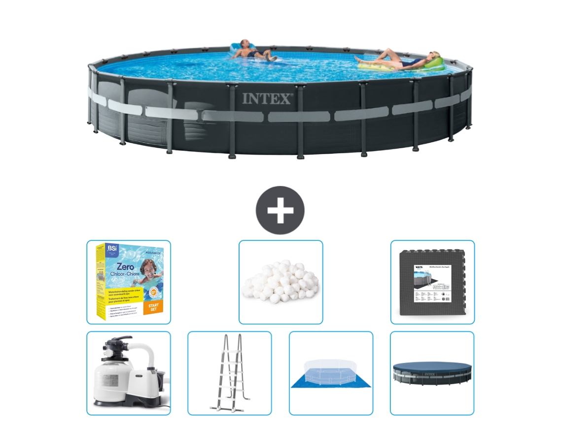 Piscina Tubular INTEX 26340GN-CB49 (47241 L - 732x132cm)