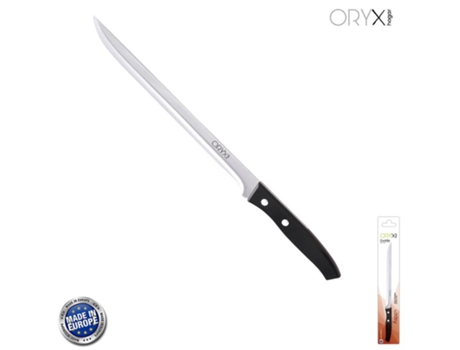 Cuchillo de Cocina Aspen Jamonero Hoja Acero Inoxidable 25 cm Negro ORYX