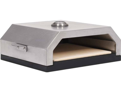 vidaXL Horno de pizza con piedra de cerámica para barbacoa carbón gas