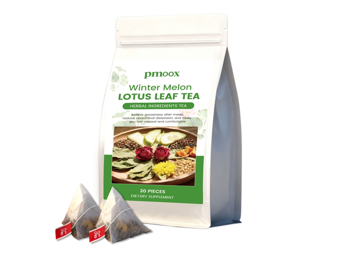 Té de calabaza, hierbas y hojas de loto