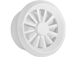 Rejilla De Ventilación Westux Abs, Rejillas Circulares Con Lamas, Salida Aire Giratoria (color: 400 Mm) Fác...