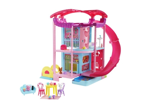 Muñeca BARBIE Casa de s com animais de estimação e chelsea