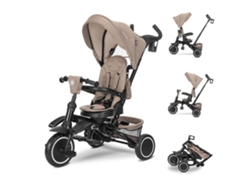 Triciclo doble compacto Freccia con asiento giratorio de 360°, 25 kg, de LORELLI, color beige*.