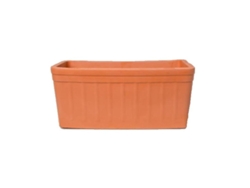 Jardinera barro ancha 60x18 cm