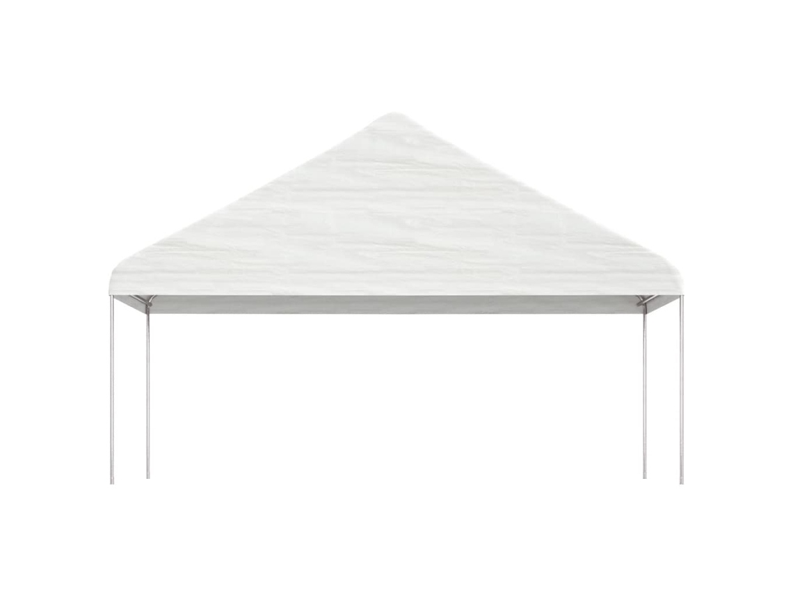 Gazebo con techo de polietileno blanco de 5,88 x 2,23 x 3,75 m Wsd599645 Lovely Home