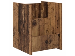 Maison Exclusive - Estante De Revistas Con Estante Madera Vieja 35 X 35 X 45 Cm
