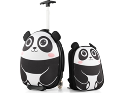 Juego de Maleta Infantil Niños, Equipaje de Viaje con Mochila para Niñas y Niños, Aprobado por Aerolíneas, Maletas Infantiles COSTWAY