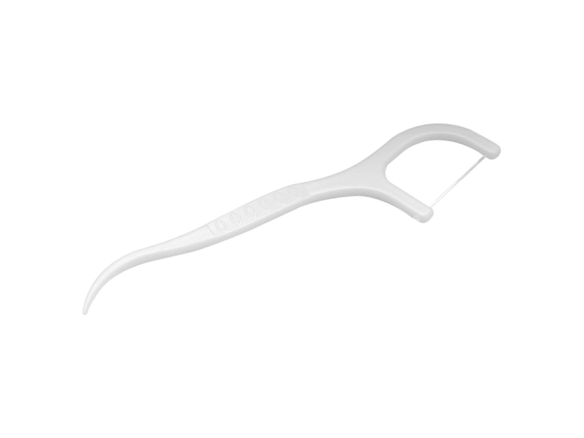 Rebe-50 Palillos De Dientes Desechables Con Hilo Dental Nylon Para Limpieza Interdental Cuidado Bucal