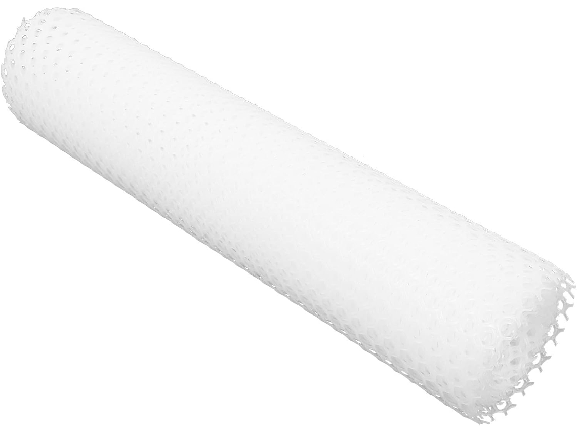 Malla De Alambre Plástico Inoomp Para Gallineros, 0,4 X 3 M, Color Blanco, Para Cercas De Aves Y Jardines