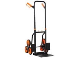 Carretilla plegable de acero para subir escaleras con capacidad de 120 kg para transporte.