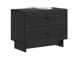 Maison Exclusive - Armario De Noche Negro 62 X 34,5 X 47,5 Cm Madera De Ingeniería