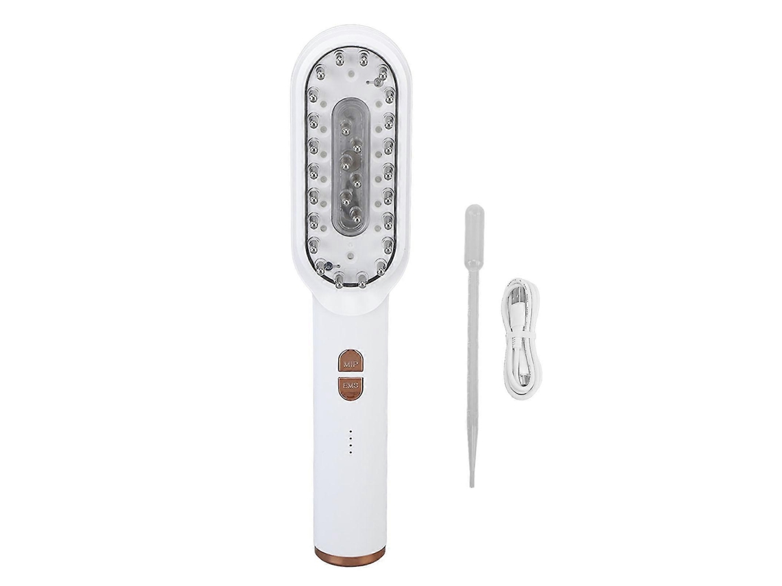 Pente De Aplicação Na Escalp Com Luz Vermelha, Vibração, Microcorrente Para Crescimento Capilar E Massagem.