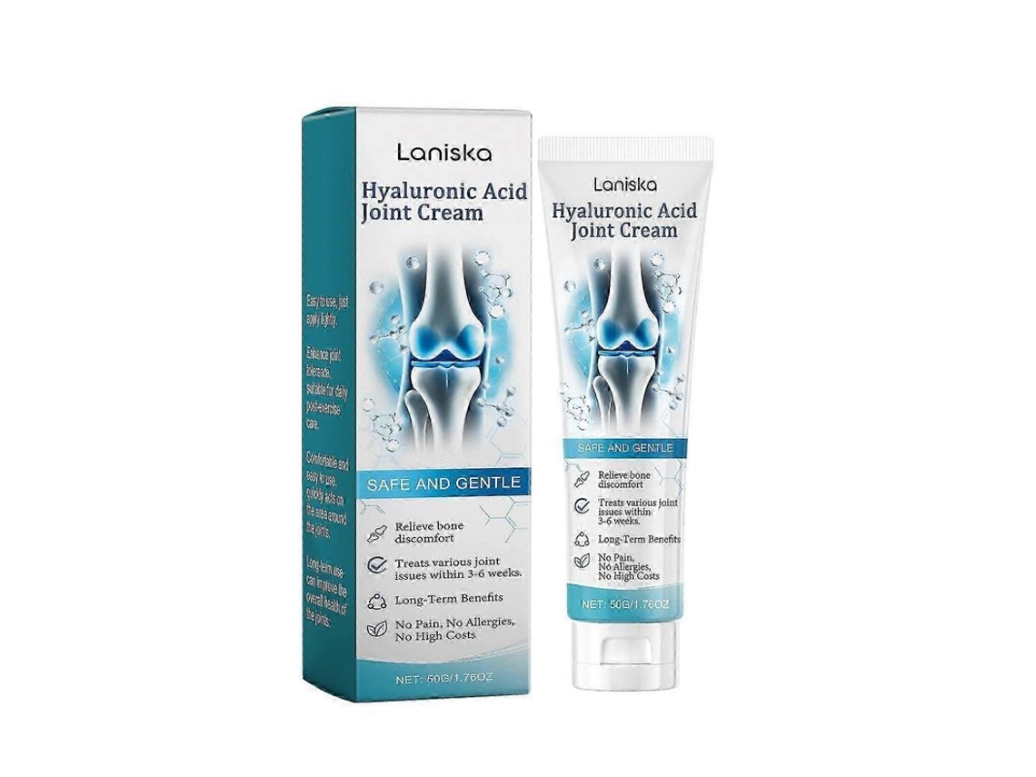 Crema Articular Con Ácido Hialurónico, Gel De Cuidado Avanzado Para Espalda, Cuello, Manos Y Rodillas.
