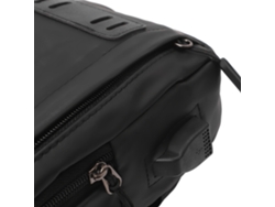 Bolso Bandolera Ligero Para Hombre Con Puerto Usb Para Senderismo, Viajes Y Actividades Al Aire Libre - Negro