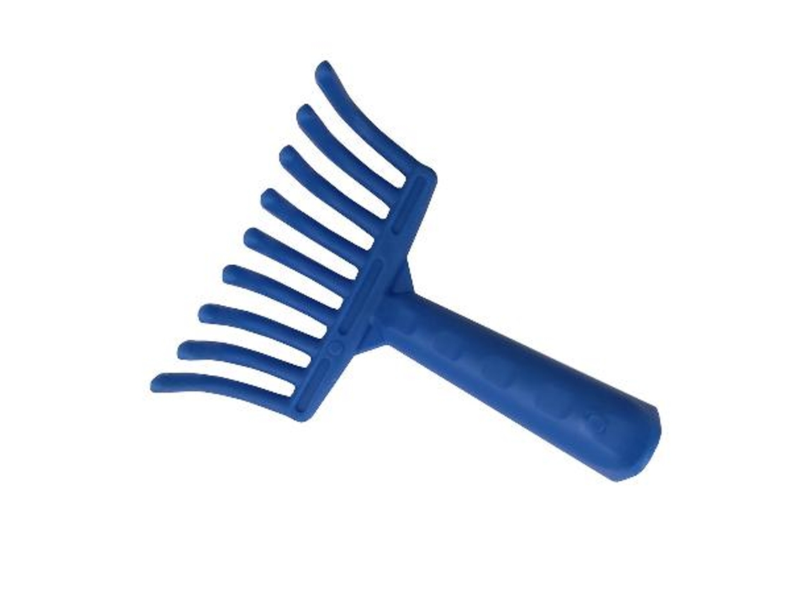 Rastrillo ordeño verdeo puas plastico azul