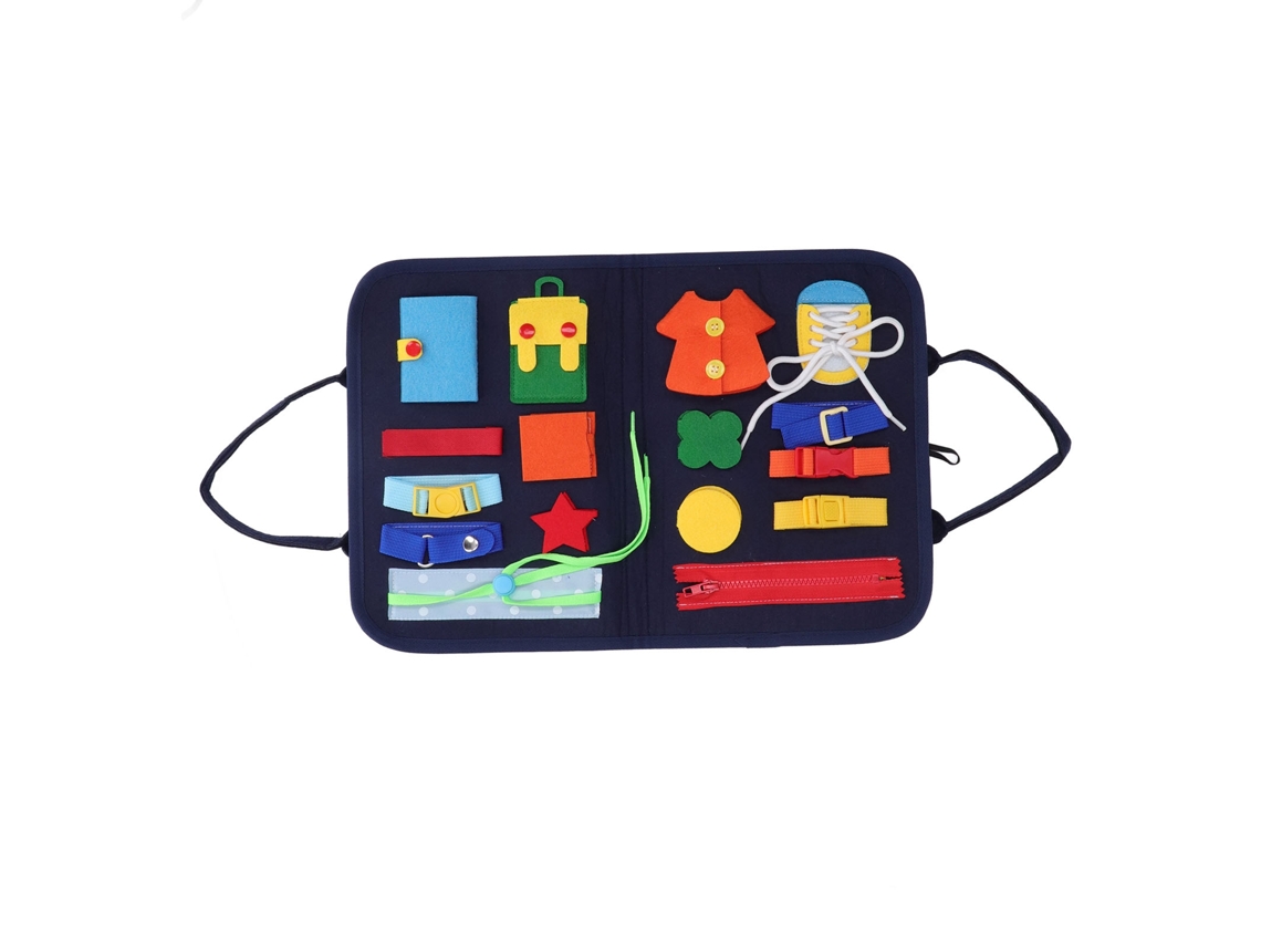 Ats-tablero Ocupado Para Niños Con Letras Y Alfabeto Juguete Educatsivo Sensorial De Aprendizaje Autodirigido Portátil