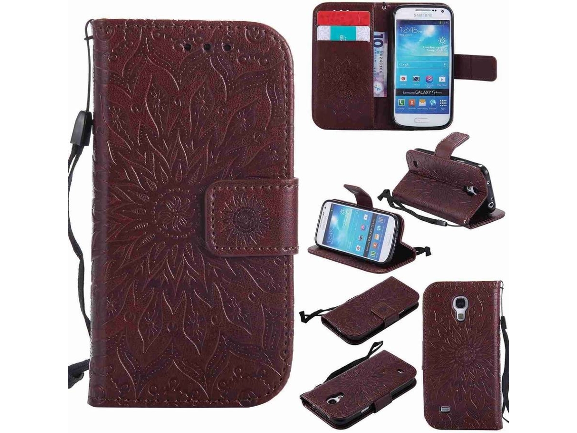Funda Samsung Galaxy S4 Mini i9190 4.3 HONGWE. Marrón