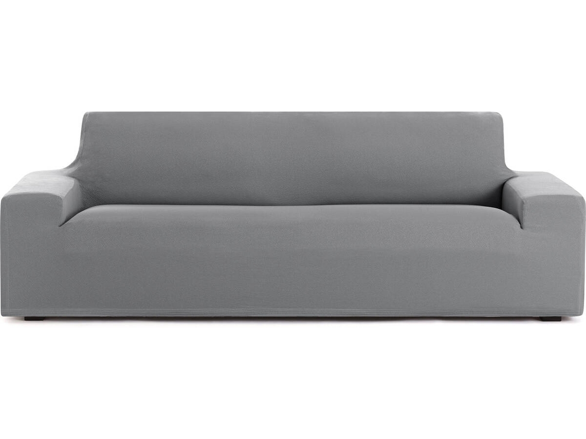 Funda de Sofá 4 Plazas EYSA Premium Bronx Tejido Multielástico (240 x 70 x 110 cm - Poliéster - Gris)