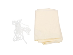 Toldo Triangular Impermeable Con Protección Uv Del 90% Para Patio Y Jardín, Color Blanco Lechoso.
