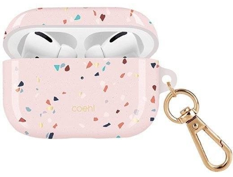 Funda AirPods Pro UNIQ Etui Terrazzo (Rosa)