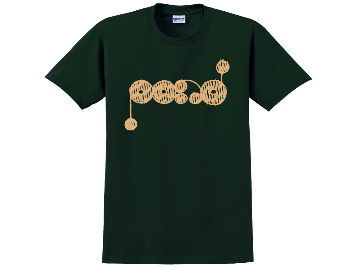 Camiseta negra con logo amarillo de Pond, modelo Rockstone, unisex, para adultos, superventas, talla M.