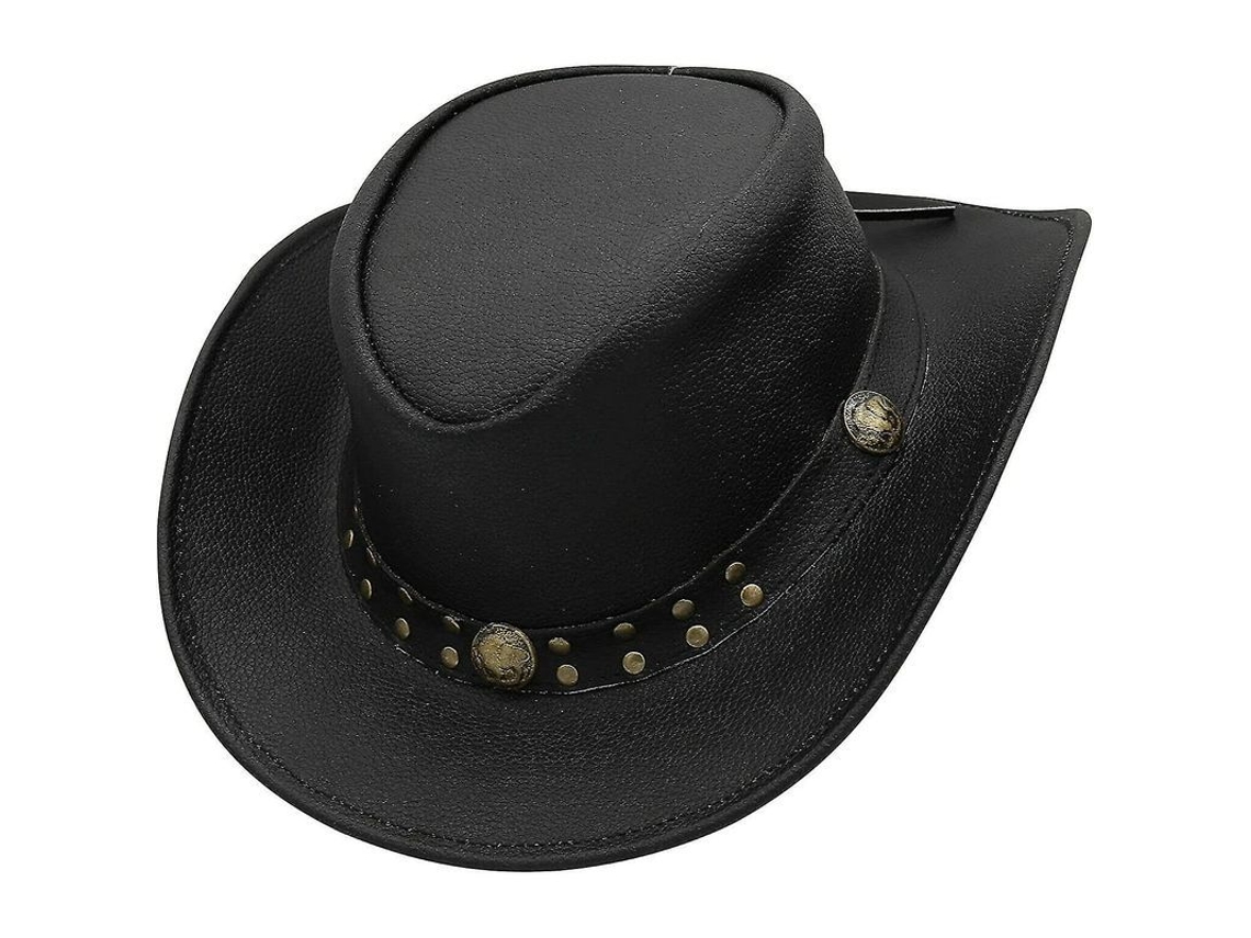 2026-sombrero Vaquero De Cuero Estilo Outback Moldable Antiguo Para Hombre Y Mujer