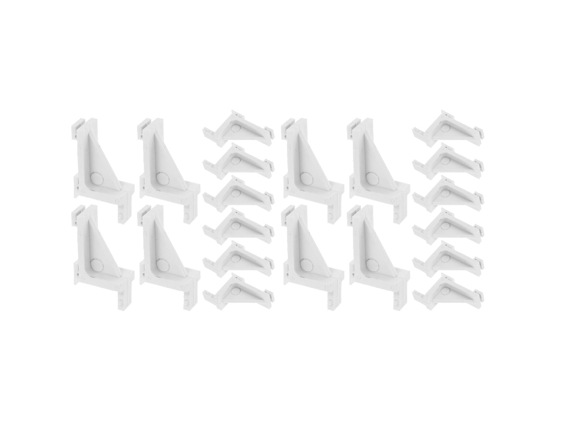 20 Clips De Soporte De Plástico Para Estantes De Refrigerador
