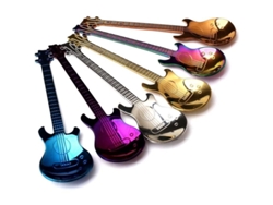 2026altiro-cucharas De Café De Acero Inoxidable, Juego De 6 Piezas Con Forma De Instrumento Musical Para Café, Té Y Helado, Regalo.