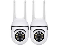 2 Cámaras De Seguridad Exteriores Con Wi-fi De 2,4 Ghz Para Vigilancia Del Hogar.