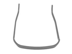 Diadema Unisex Gris Con Gafas De Sol Invisibles Para Cabello Grueso Y Rizado.