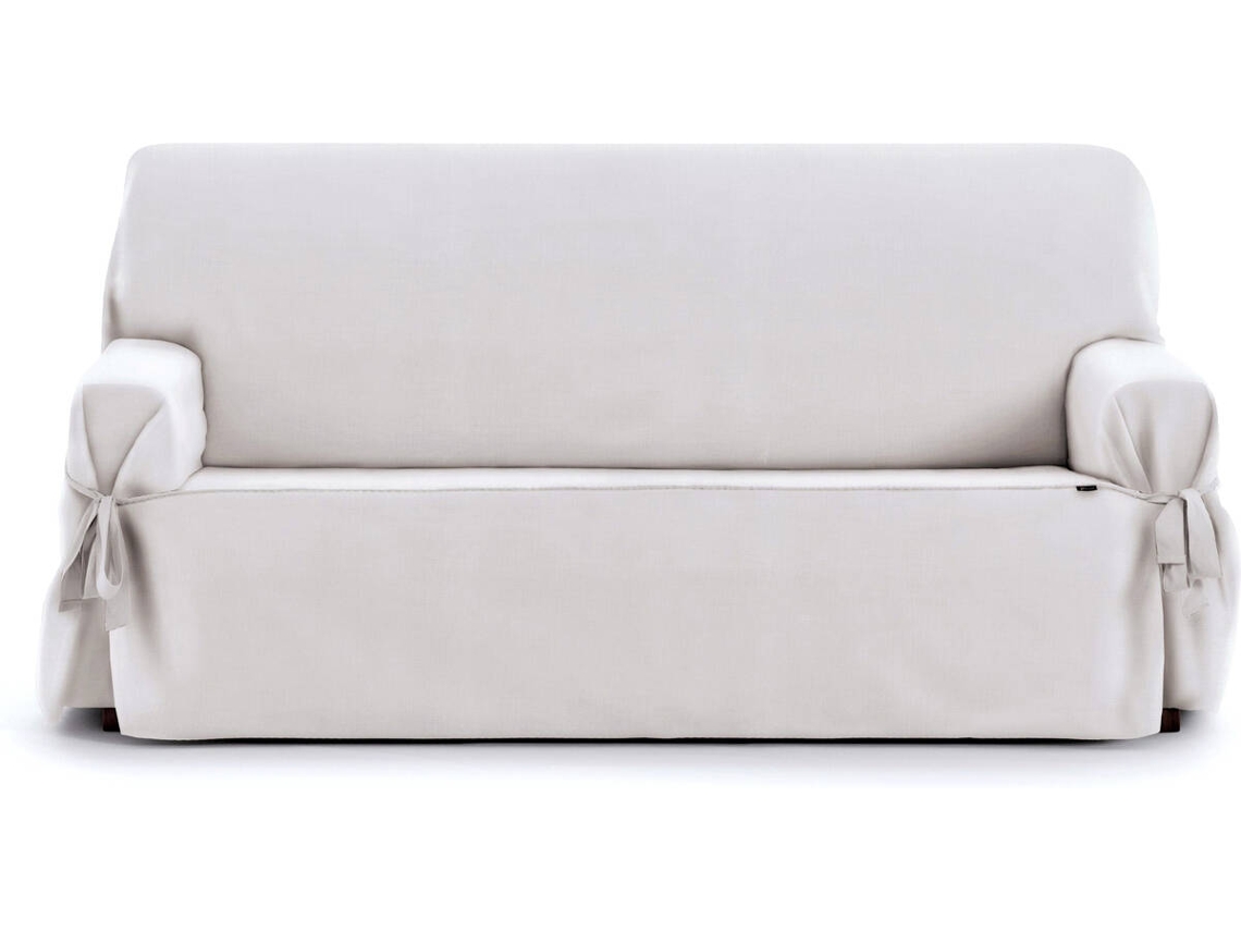 Funda de Sofá 3 Plazas Jaquard EYSA Levante (110 x 70 x 230 cm - Algodón y Poliéster - Blanco)