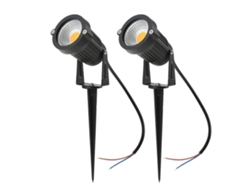 Rebe-lámpara De Jardín Led Cob 5w 4 Piezas 12v Ac/dc Exterior Decorativa Paisaje Impermeable Ip65 2 Paquetes
