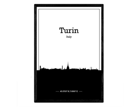 Poster NACNIC Mapa de Turin Italia (A3)