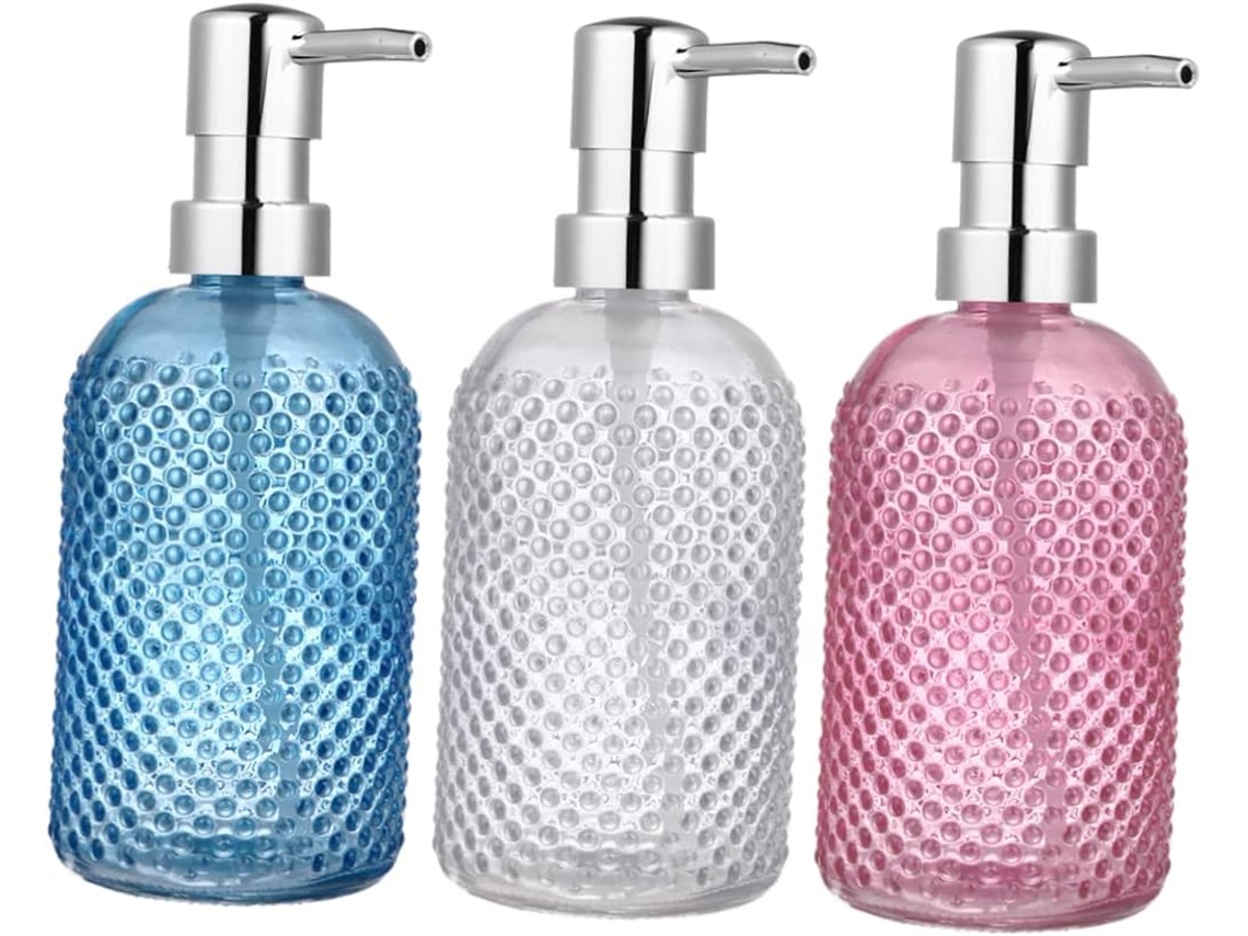 3pièces Bouteilles Con Pompe Pression Para Lotion Shampoing Y Gel Flacons Rechargeables Salle D...