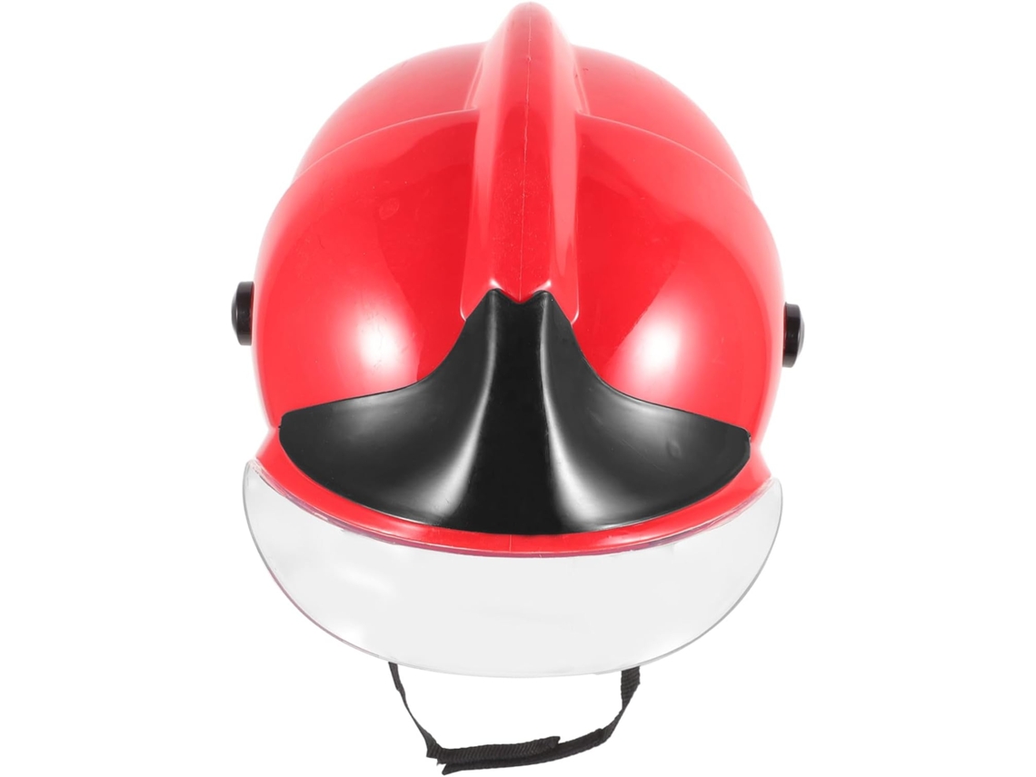 Casco De Bombero De Juguete Para Cosplay, Para Niños Y Niñas, Talla Única, Plástico Ligero, Rojo.