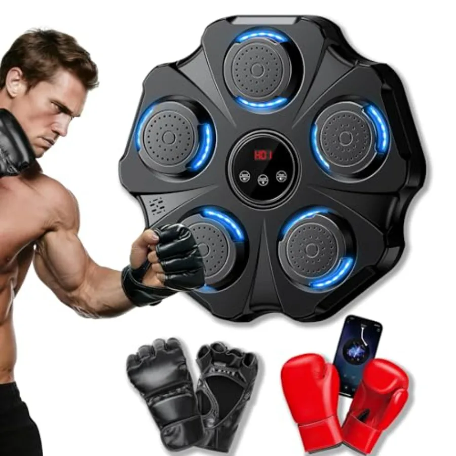 Máquina De Entrenamiento De Boxeo Musical, Gran Diana Electrónica De Boxeo Para Montar En La Pared.