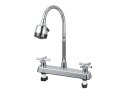 Grifo de cocina moderno y sencillo con control de agua fría y caliente para fregadero
