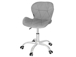 Silla de Oficina Ergonómica Tapizada Regulable en Altura con Ruedas Giratorias SPRINGOS