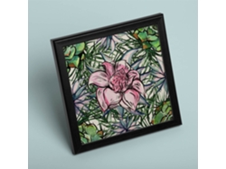 Póster NACNIC de Flores y Naturaleza. Cuadrada Flor Despierta, Ilustrada con Dibujos A Color.
