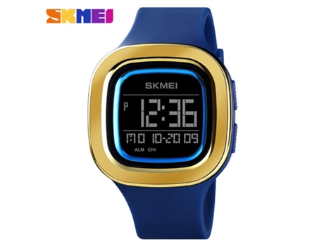 Reloj digital para hombre Reloj de pulsera resistente al agua Relojes digitales cuadrados deportivos-azul LUUCOZK
