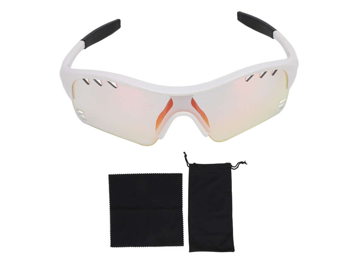 Gafas Deportivas Infantiles Fotocromáticas Ligeras Y Adaptables Para Correr Y Practicar Montañismo - Montura Blanca, Lentes Rojas (cambian De Color)
