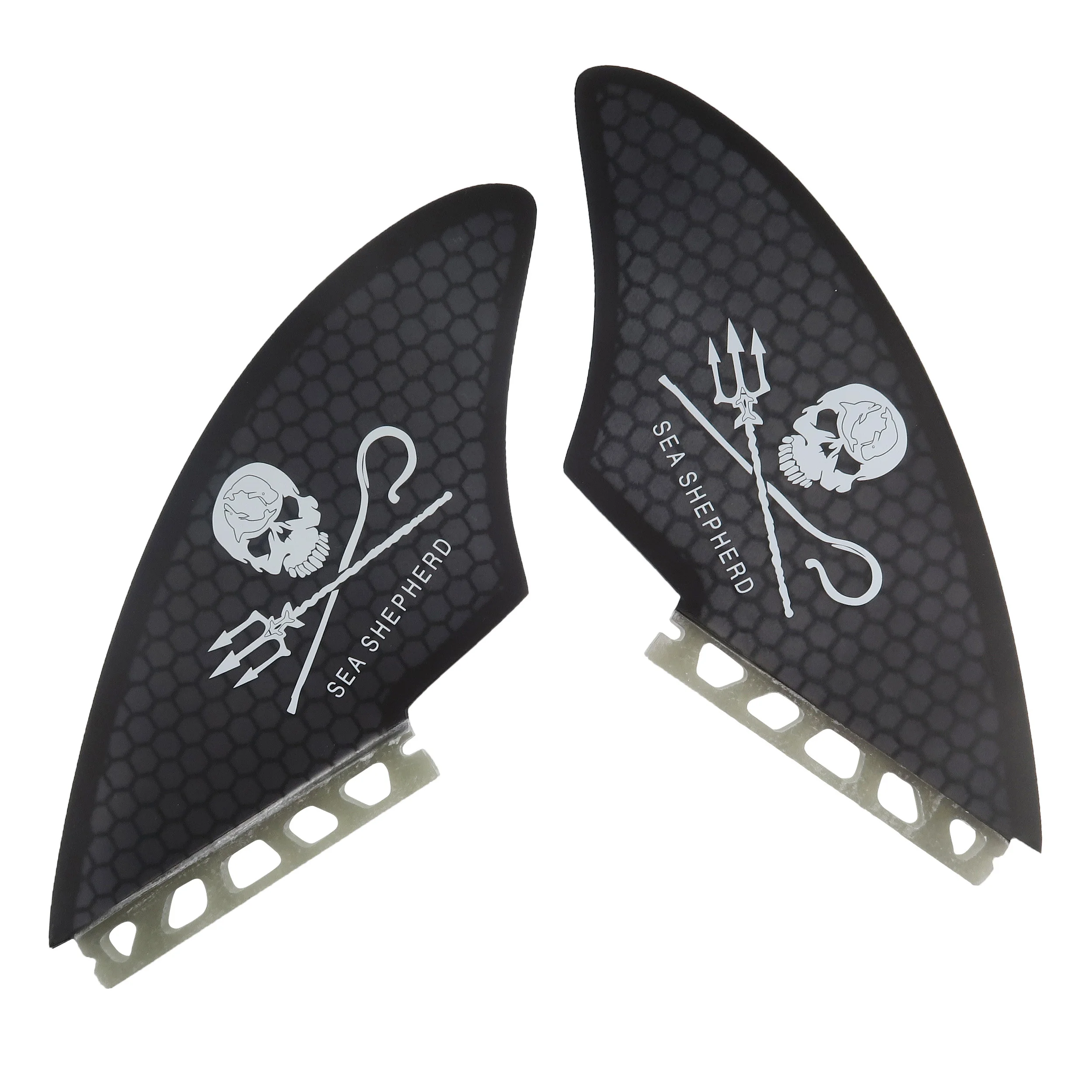 (f, Juego De Dos Piezas) Aleta De Cola Para Tabla De Surf, Adecuada Para Longboards Y Funboards.
