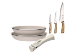 Sartenes Ø24ø28cm Inducción Clickcook Y Cuchillos De Cocina