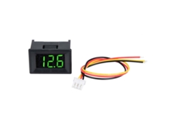 Voltímetro Digital Led De 0,36 Pulgadas, Tres Cables, Cc 0-100v, Resistente Al Agua, Color Verde.
