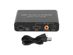 Adaptador de audio con extracción y conversión de arco
