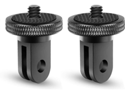 Adaptador de trípode de aluminio para cámaras GoPro y de acción.